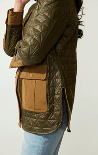 Violanti- Quilted Two Toned Jacket