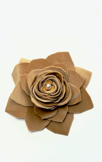 Handmade Recycled Fabric Brooch