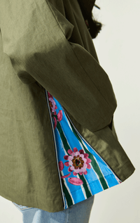 Pret Pour Partir- Coated Linen Jacket