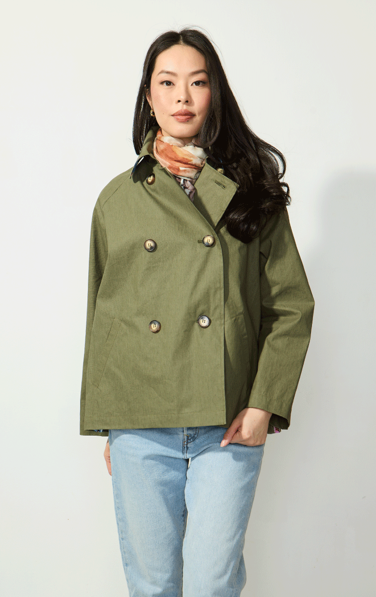 Pret Pour Partir- Coated Linen Jacket