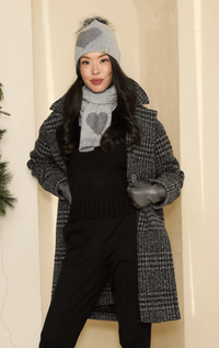 Cinzia Rocca- 3/4 Houndstooth Jacket