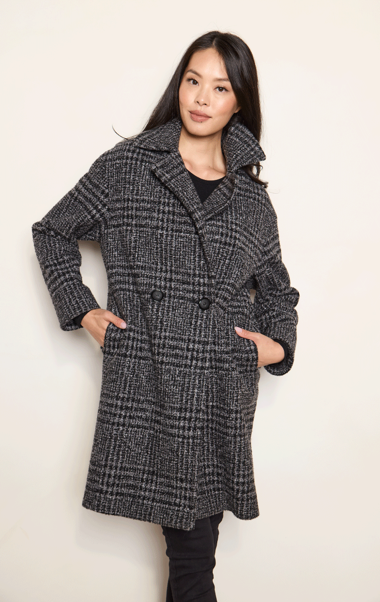 Cinzia Rocca- 3/4 Houndstooth Jacket - Barrington's